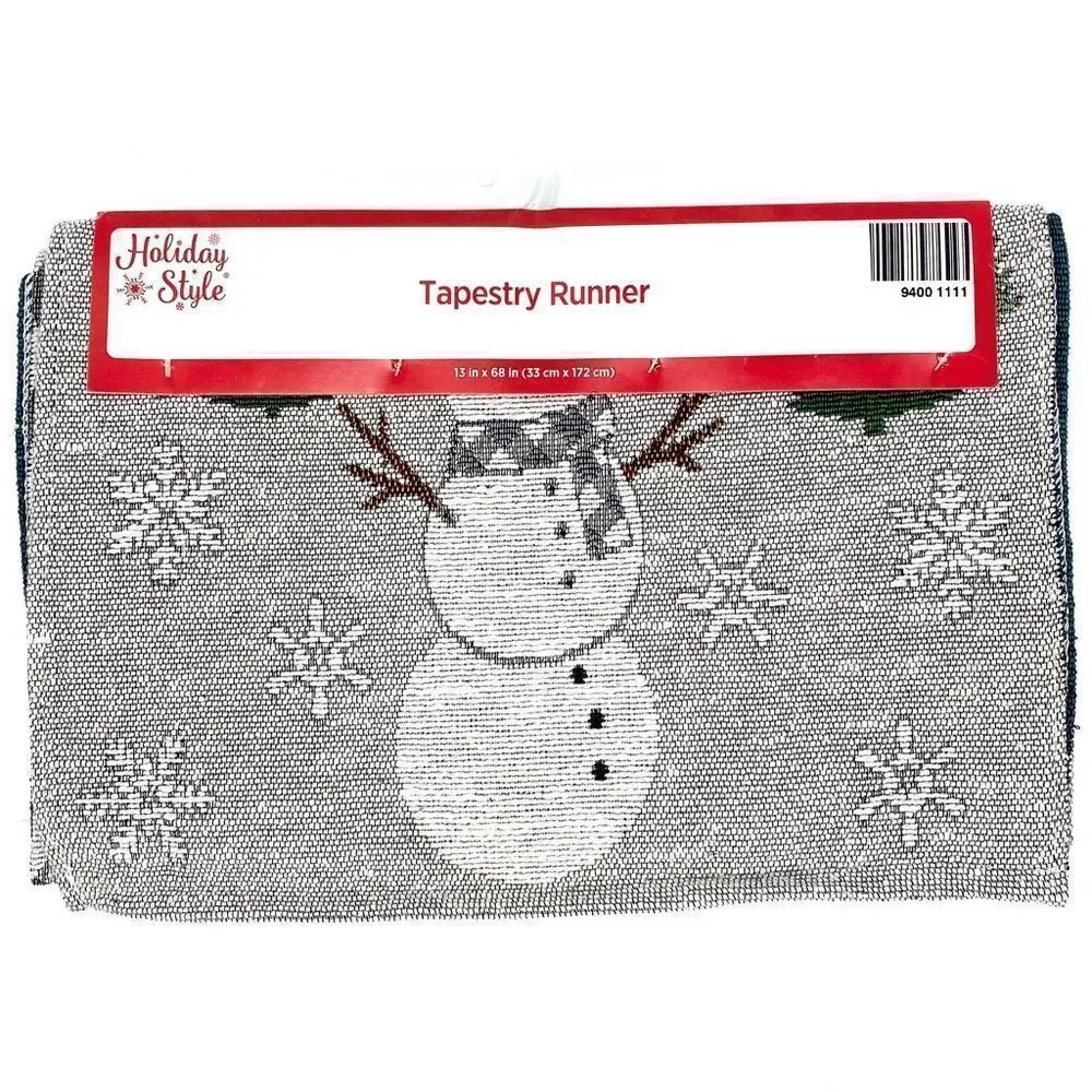 Snowman Let It Snow Table Runner Farmhouse New